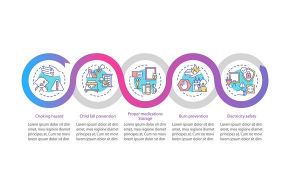 Childproofing Home Vector Infographic: A Versatile Graphic for Modern Designers