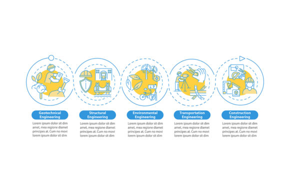 Civil Engineering Work Infographic: Graphics for Clear Branding