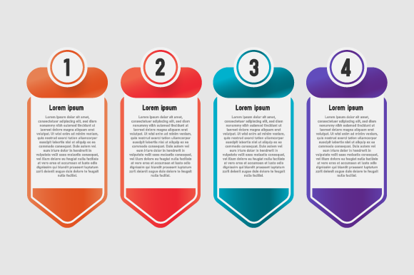 Colorful Set Banner Infographic Design