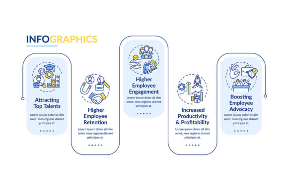 Corporate Ethos Vector Infographic Graphics