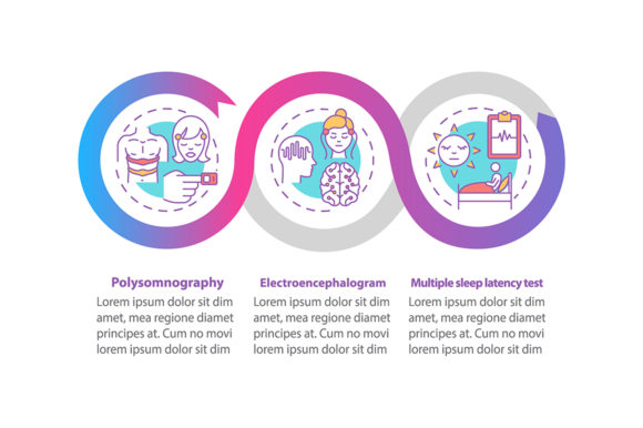 Daytime Nap Study Vector Infographic Graphics