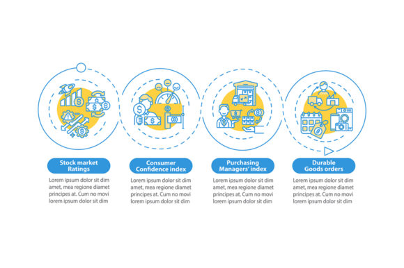 Economy in Sectors Vector Infographic