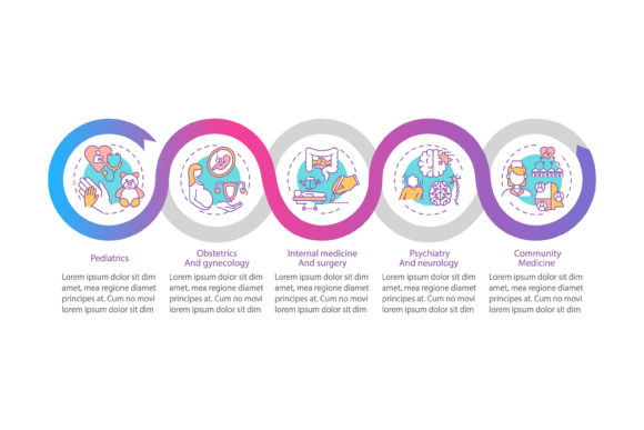 Family Medicine Vector Infographic Graphics