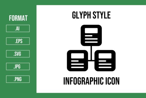 Infographic Glyph Icon: Graphics and Icons for Branding