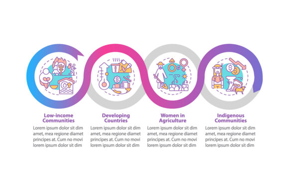 Low-Income Communities Infographic Graphics