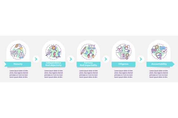 Media Ethics Vector Infographic Template Graphics