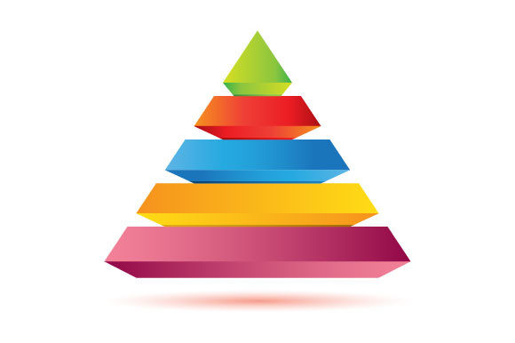 Pyramid Process Infographic Template for Modern Graphics