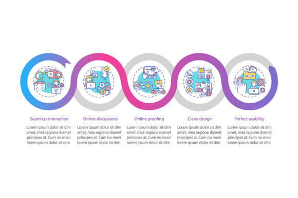 Teleworking App Features Infographic