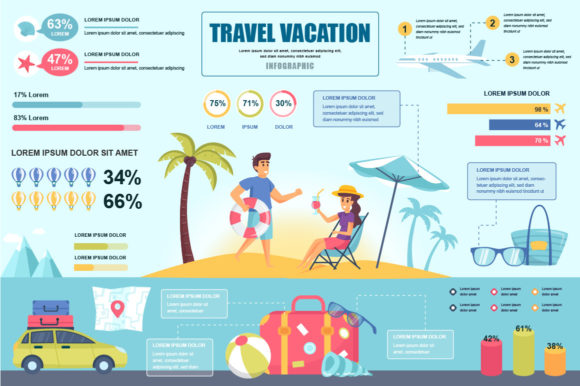 Travel Infographic Design Template: A Versatile Graphic Asset for Creative Projects