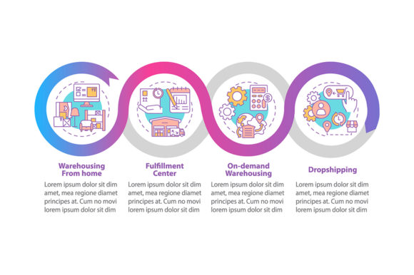 Warehousing from Home Vector Infographic: A Design Asset for Small Business Branding