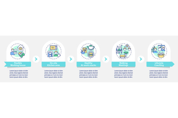 Workspace Wellbeing Vector Infographic: A Strong Graphic Design Asset for Modern Marketing